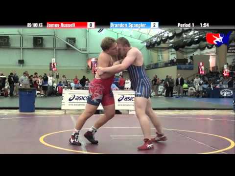 James Russell vs. Brandon Spangler at 2013 ASICS FILA Cadet Nationals - GR