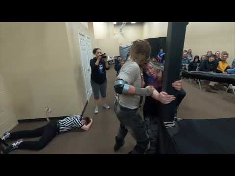 AWE - The Carver kidnaps Eryn on 3/17/2021 in Coldwater, MI After losing his match with Kongo Kong