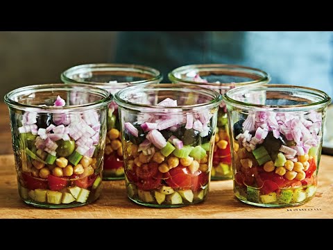 HEALTHY RECIPES | Quick & Delicious Chickpea Salad Jars |Meal Prep Ideas for the Week