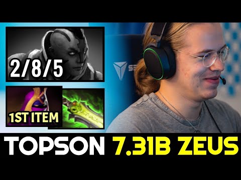 How TOPSON Zeus Deal with Counterpick Anti Mage in 7.31b New Patch Dota 2