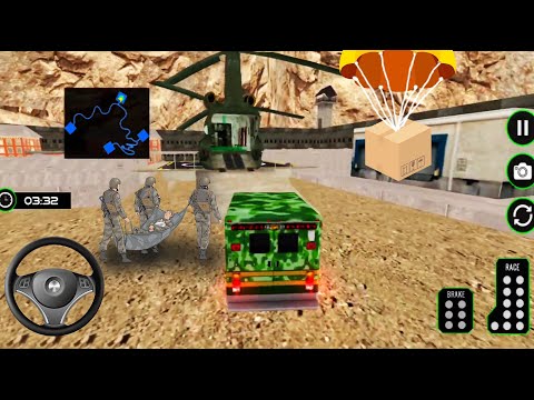 US Army Ambulance Driving - Rescue Driver Simulator #2 - Android Gameplay