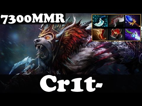 Dota 2 - Cr1t- 7300 MMR Plays Ursa - Ranked Match Gameplay