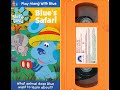 Opening To Blue S Clues Blue S Safari US VHS 2000