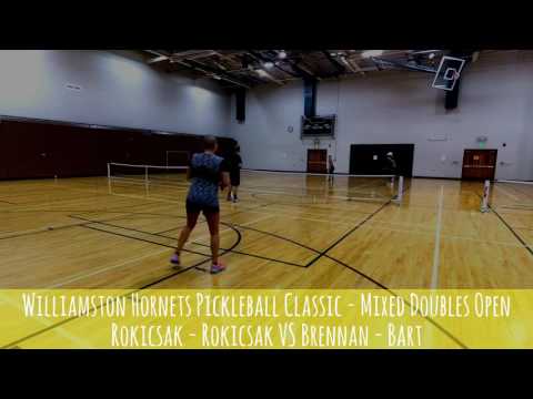 Williamston Hornets Pickleball Classic - Mixed Doubles Open Rokicsak - Rokicsak VS Brennan - Bart