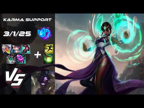 SUPPORT Karma vs Alistar - EU Challenger Patch 25.18