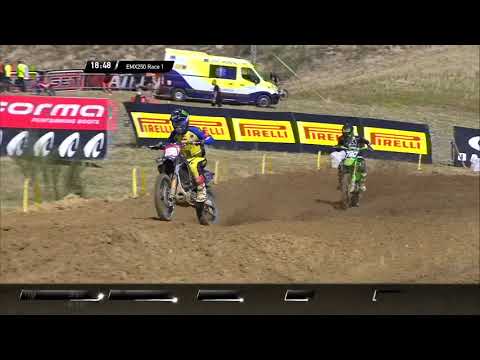 Guadagnini passes de Wolf and Facchetti - EM250 Race 1 - MXGP of Spain 2020 #motocross