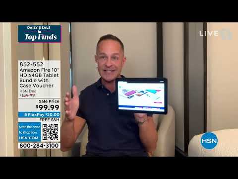 Amazon Fire 10" HD 64GB Tablet Bundle with Case Voucher