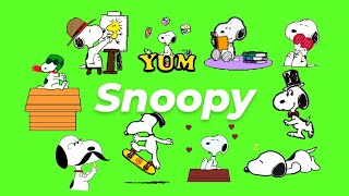 Animated Snoopy GIF Green Screen Pack (Free Download)