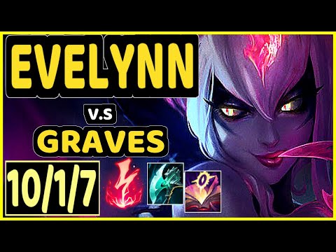 EVELYNN vs GRAVES - 10/1/7 KDA JUNGLE GAMEPLAY - EUW Ranked MASTER