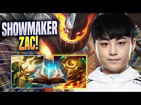 SHOWMAKER CRAZY NEW META ZAC MID! - DK ShowMaker Plays Zac MID vs Azir! | Preseason 2023