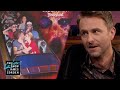 Chris Hardwick Lydia Hearst Bravely Kiss On Space Mountain