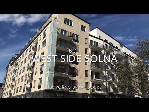 Sällskapligt med balkong på femte vån – West Side Solna 2 Rok, 41 kvm