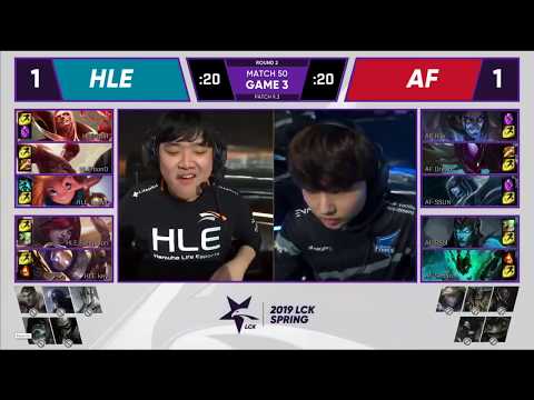 HLE Thal Vladimir VS AF Kiin Sylas Game 3 Highlights   2019 LCK Spring W5D5