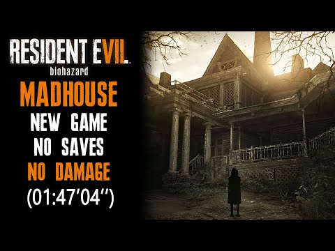 [Resident Evil 7] Madhouse, New Game, No Save, No Damage (PS5) (01:47'04'')
