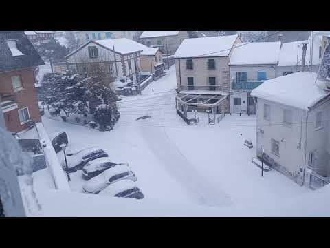 Nevadas con más de 30 centímetros de nieve en la Sierra de Madrid 9 enero 2021. Tormenta de nieve.