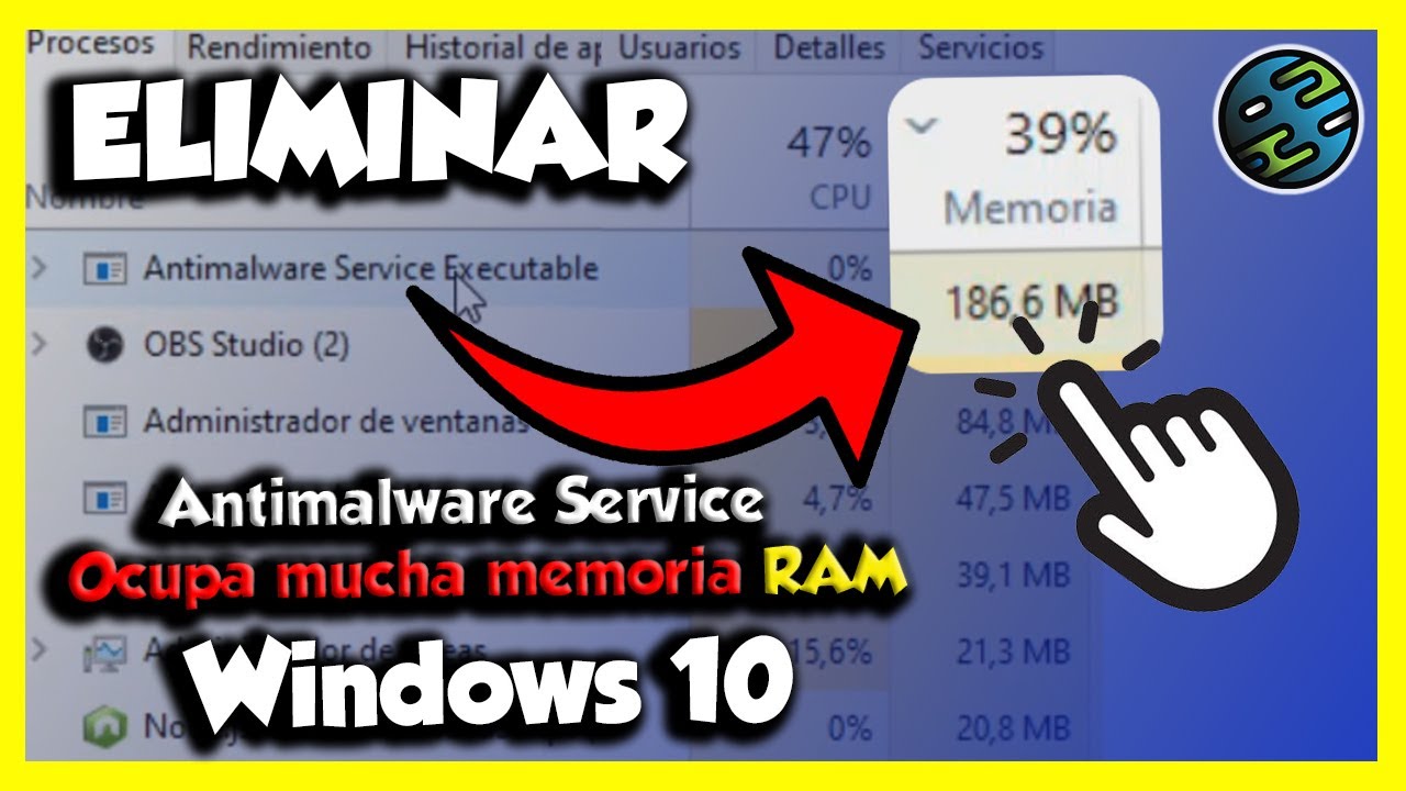✅Como Quitar el Antimalware Service Executable (MsMpEng.exe) Ocupa mucha RAM-✔