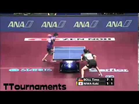 Timo Boll Vs Koki Niwa: WTTTC 2014: 1/2 Final