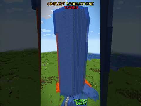 GAMERZ SHAFT - Simplest Cobblestone Tower In Minecraft