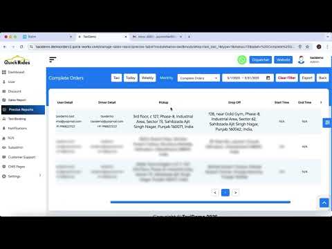 Filter and Export Sales Reports from the Admin Dashboard