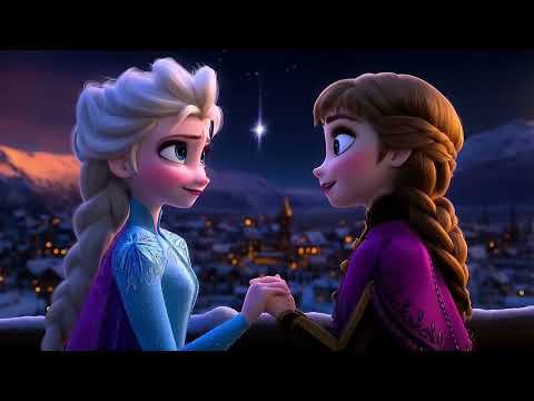 Elsa and Anna Kiss Story (Animated Cartoon).