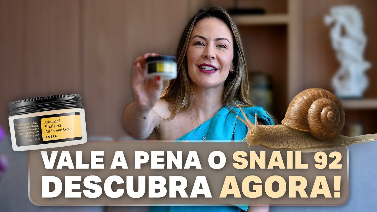 Miniatura da avaliação em vídeo de Creme Facial Hidratante COSRX Snail Mucin 100g Bege