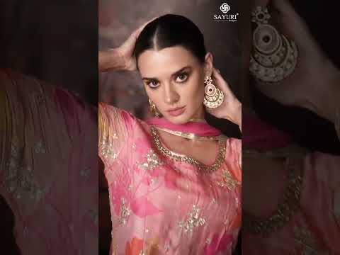 Sayuri Nazraana Real Georgette Wholesale Readymade Designer Collection Catalog – product video thumbnail