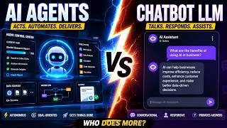 AI AGENTS vs CHATBOTS Explained in 1 Minute