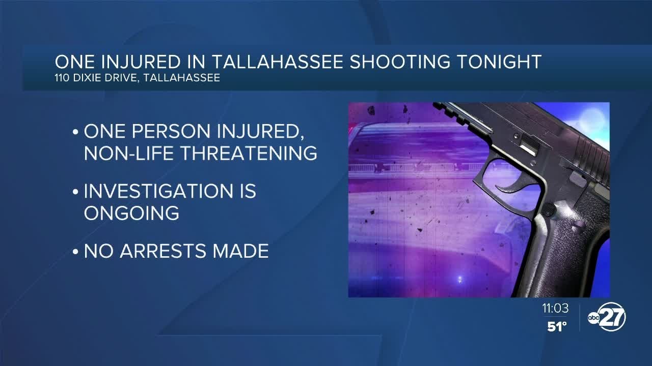 Tallahassee Police Department investigating shooting incident on Dixie Drive