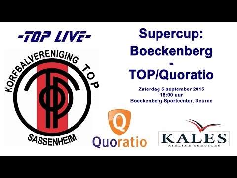 Supercup; Boeckenberg tegen TOP/Quoratio op 5 september 2015