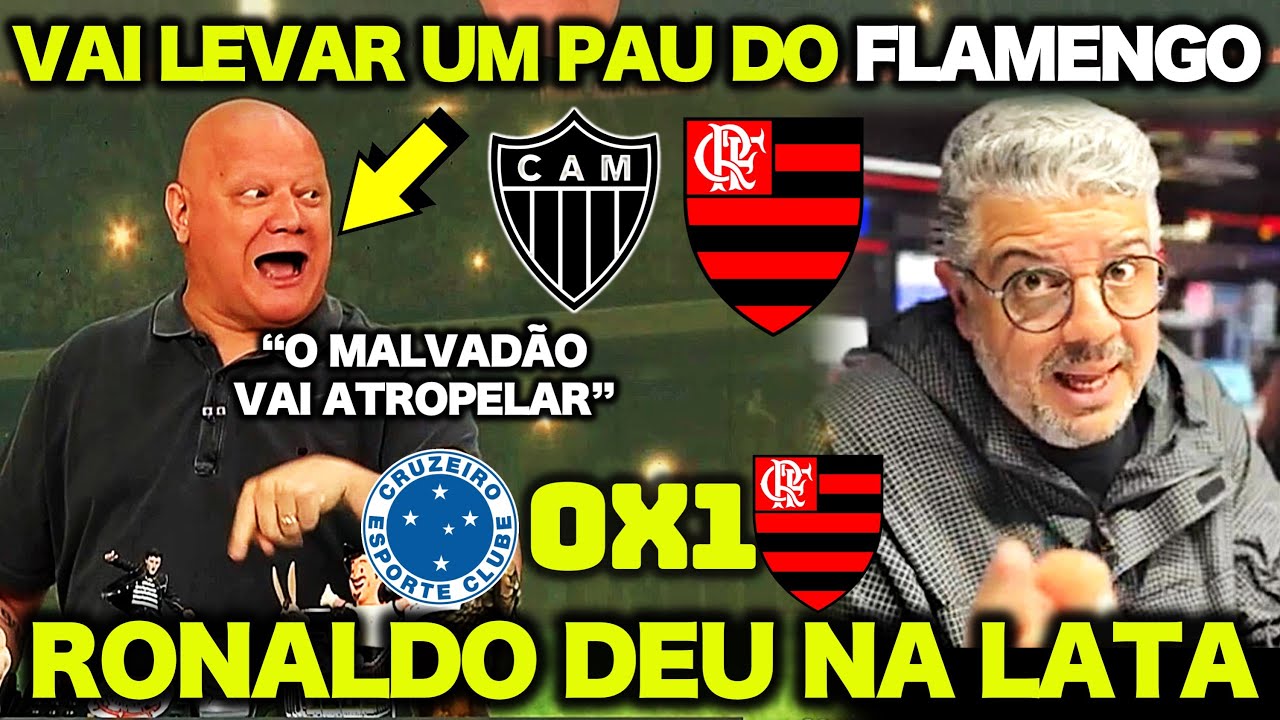 RONALDO DEU NA LATA ! "O FLAMENGO VAI AMASSAR O ATLÉTICO-MG e VAI SER CAMPEÃO ! TÁ UMA MÁQUINA"
