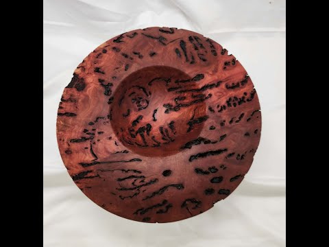 Workshop Wednesday, Rhys's Resinous Burl I turn a stunning wide rim bowl from a Rhys Piece #stunner