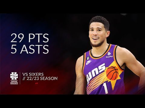 Devin Booker 29 pts 5 asts vs Sixers 22/23 season