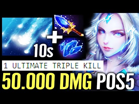 🔥 POS5 Rylai WTF 50.000 DMG Dealt — Even Higher than Carry Aghanim + Shard BIG Impact Dota 2 Pro