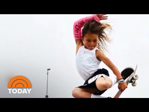 Sky Brown à 11 ans, reportage télé sur sa route vers les Jeux