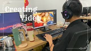 The process of creating a complete video for the Espiritual Meditación channel