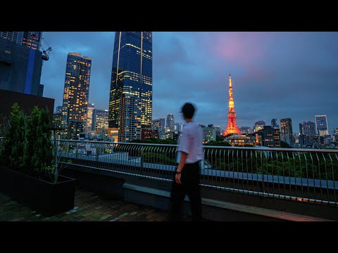 【港区の夜】屋上から東京タワーを望む、極上ルームツアー