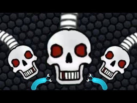 Slither.io A.I. 100.000+ Score Epic Slitherio Best GamePlay - Skeleton Skin Vs All Monster Snake