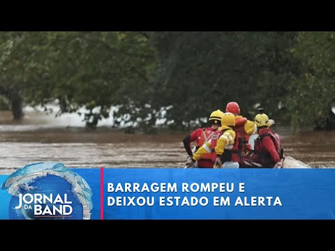 Entenda como o rompimento de barragem colocou o RS em alerta | Jornal da Band