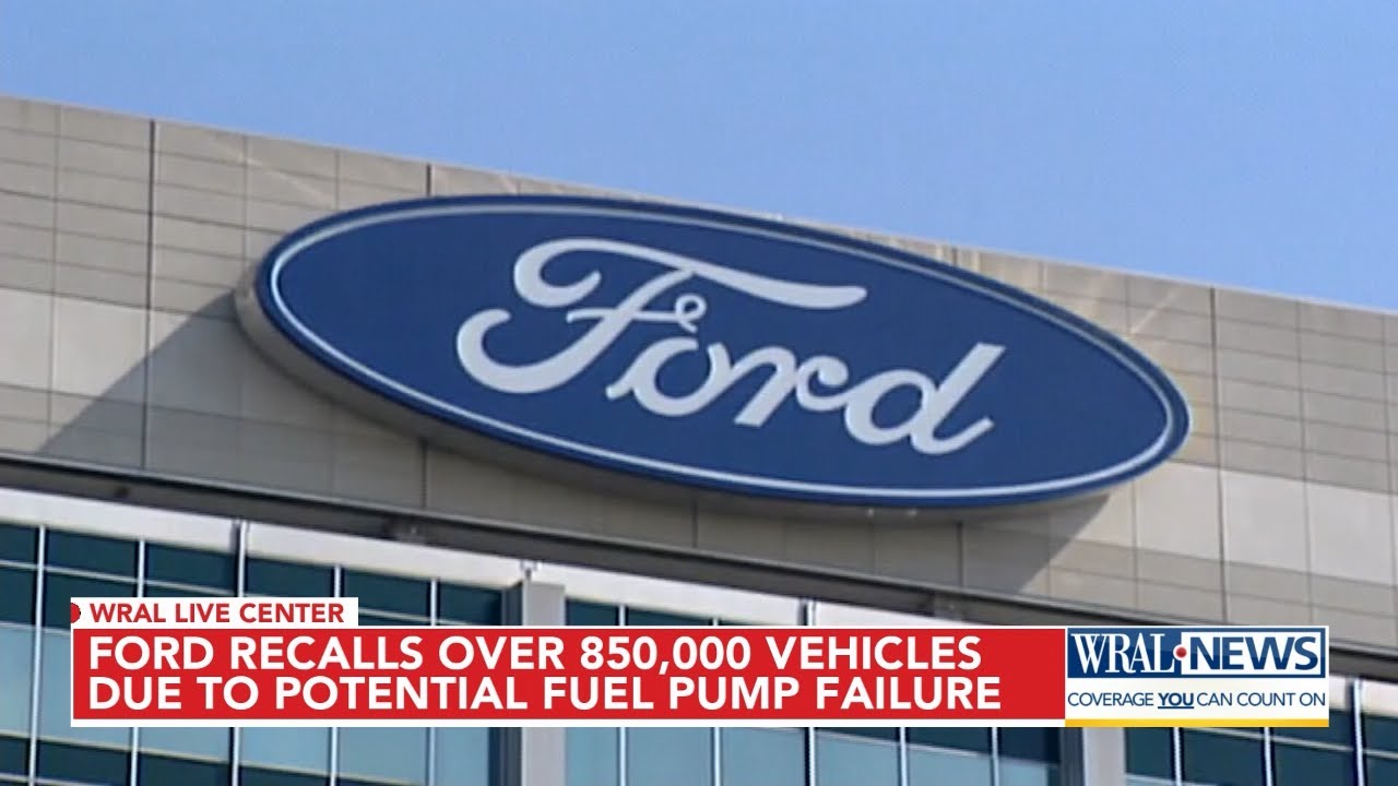 Ford recalls over 850,000 cars in the US due to potential fuel pump failure