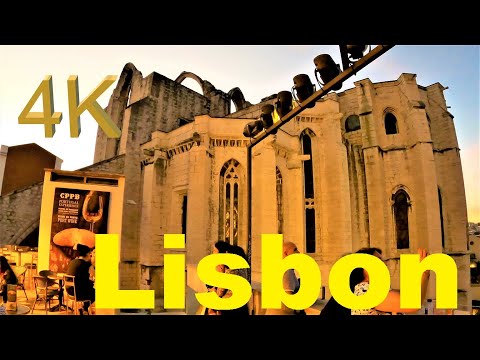 4k Evening walk : LISBON PORTUGAL