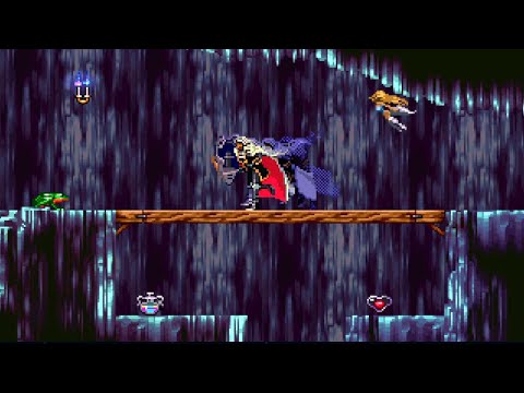 [SOTN] How to break the floor/bridge in Underground Caverns to get in Abandoned Mine