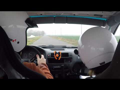 KJS Dbam o auto Włocławek 14.11.2021 PS1 odcinek drogowy A.Roman / A.Paszkiewicz - Honda Civic