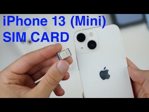 iPhone 13 (Mini): How to Insert/Remove SIM Card