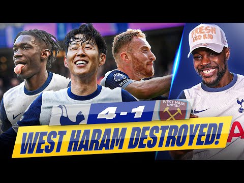 WEST HARAM GET DESTROYED AT THE SPURNABEU! Tottenham 4-1 West Ham EXPRESSIONS REACTS