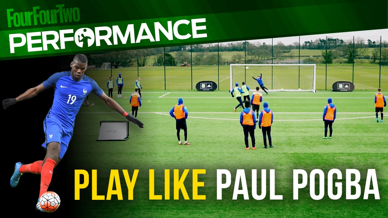 How to play like Paul Pogba | Run the midfield | Soccer shooting drill - YouTube