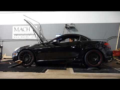 Mercedes SLK55 AMG supercharged dyno run
