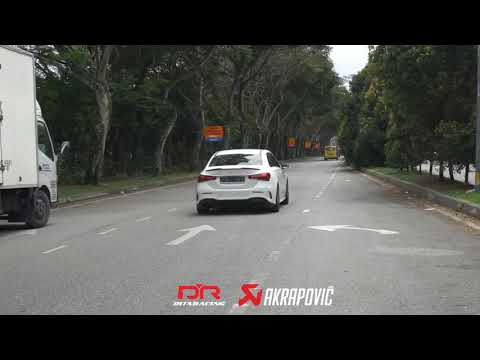 MERCEDES AMG A35 AKRAPOVIC EXHAUST | FLY BY EXHAUST SOUND