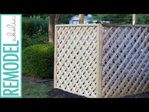 Hide Your Outdoor AC Unit! Easy DIY Lattice Air Conditioner Screen