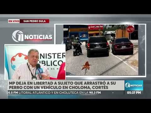 El MP deja en libertad al hombre acusado de arrastr4r a un perro con un vehículo en Choloma, Cortés