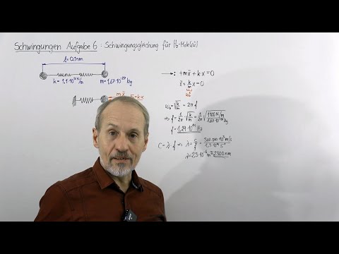 PHYSIK AUFGABEN (Schwingungen) - Aufgabe 6: Schwingungsgleichung für H2-Molekül